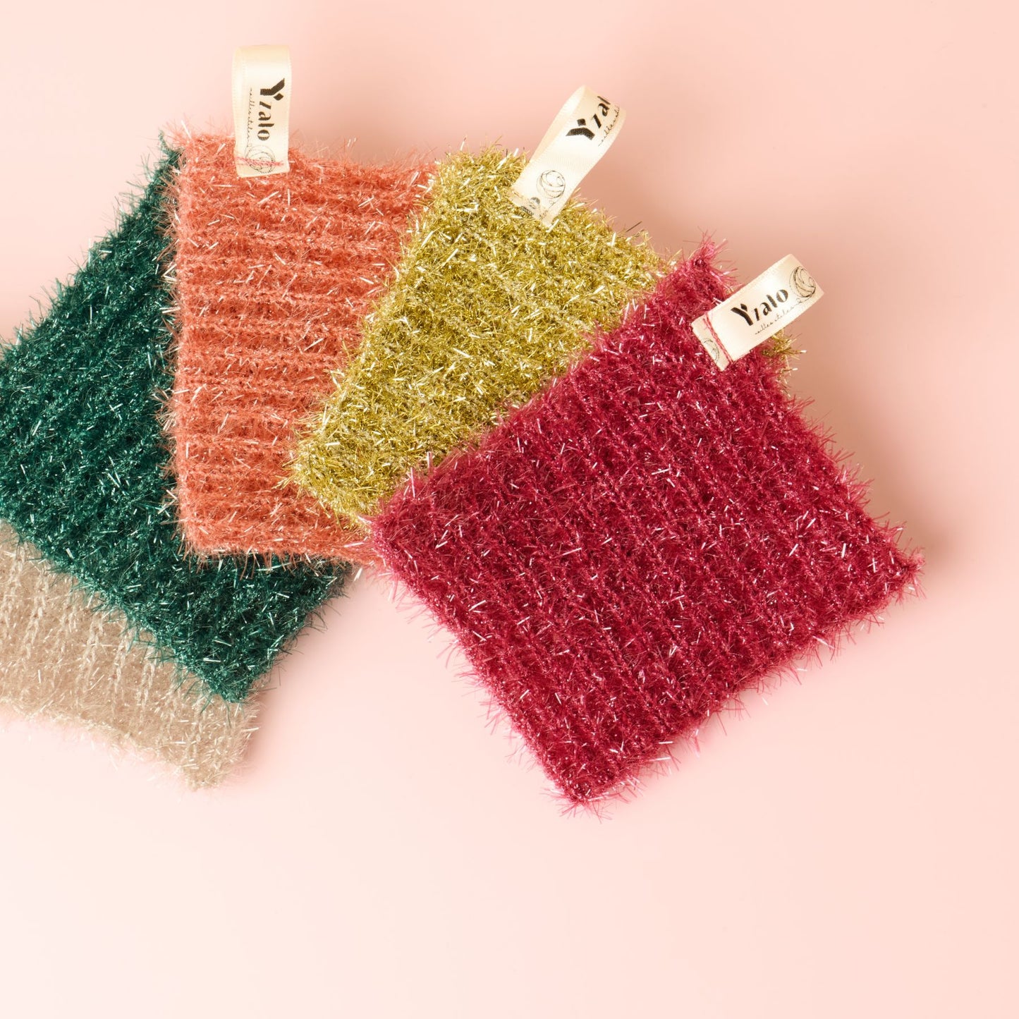 5 couleurs éponges réutilisables