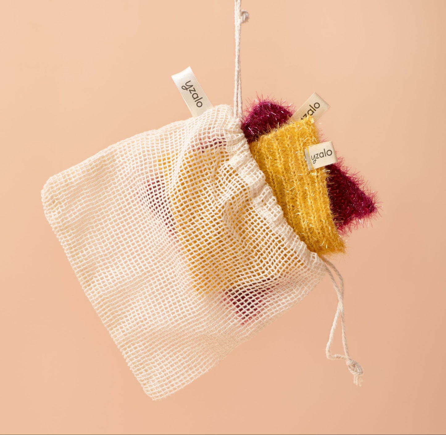 Sachet de lavage en filet de coton bio