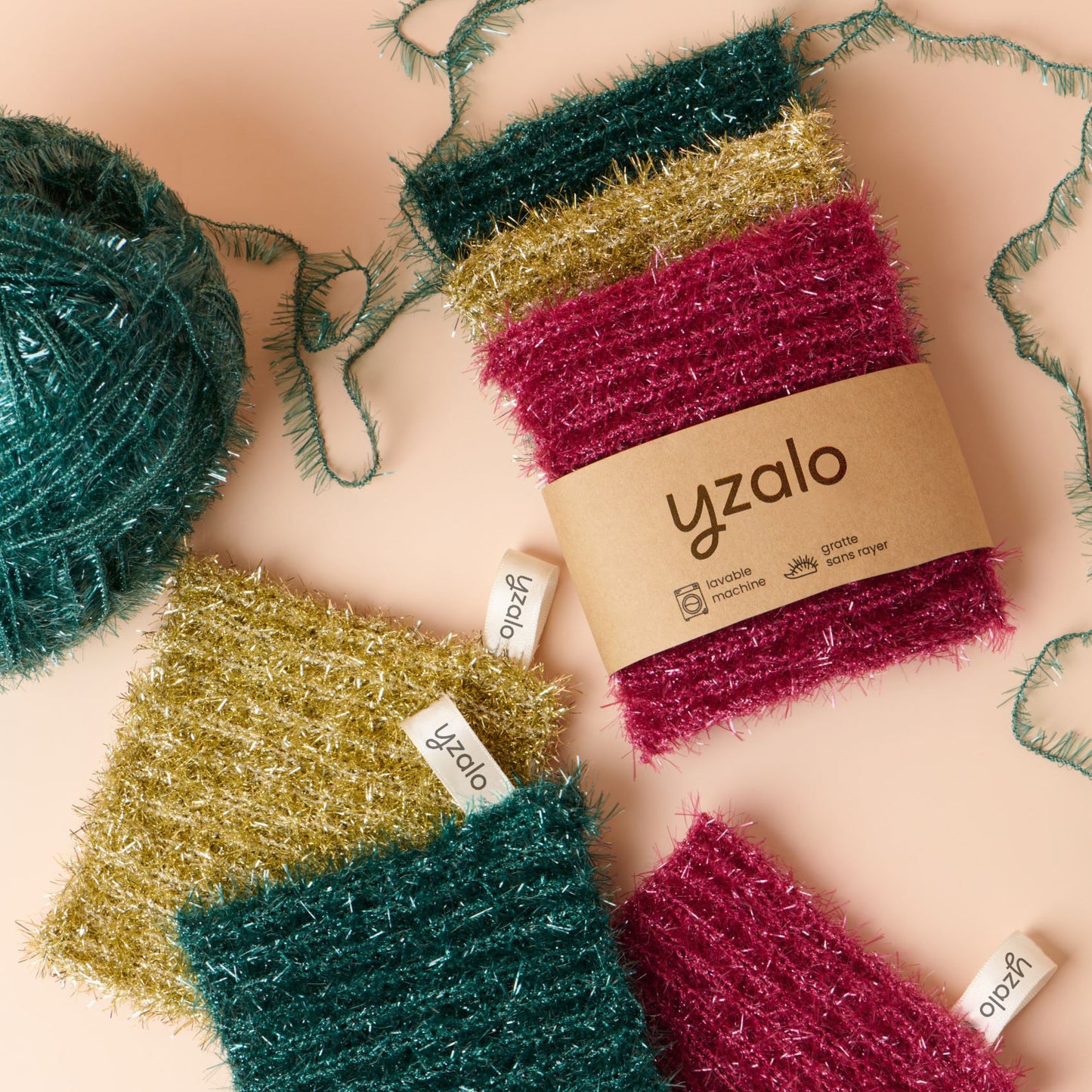 Pack entreprise 10 éponges grattantes lavables